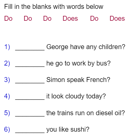 Simple Present Tense Do Does Exercise 4 Englishpedia Net Simple Present Tense Do Does Exercise 4 Englishpedia Net