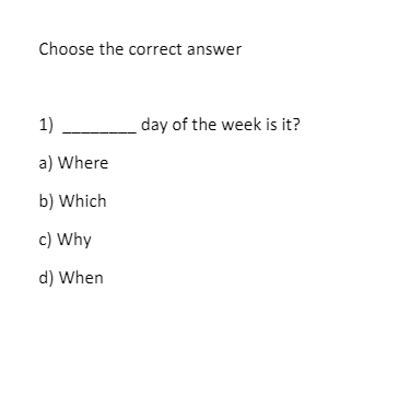 simple present tense wh questions multi choice exercise no 25 englishpedia net